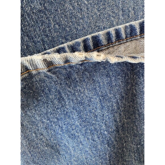 Levis 505 Jeans 40x31 Blue Straight Leg Distressing Denim Workwear Tag 40x32 * - Picture 16 of 16